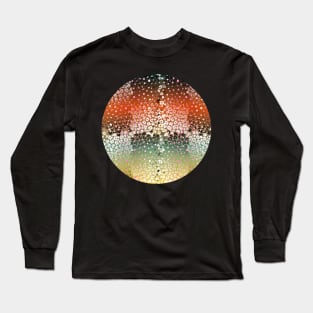 Colourful gradient unique flowers leopard stripes abstract modern 280 Pattern Long Sleeve T-Shirt